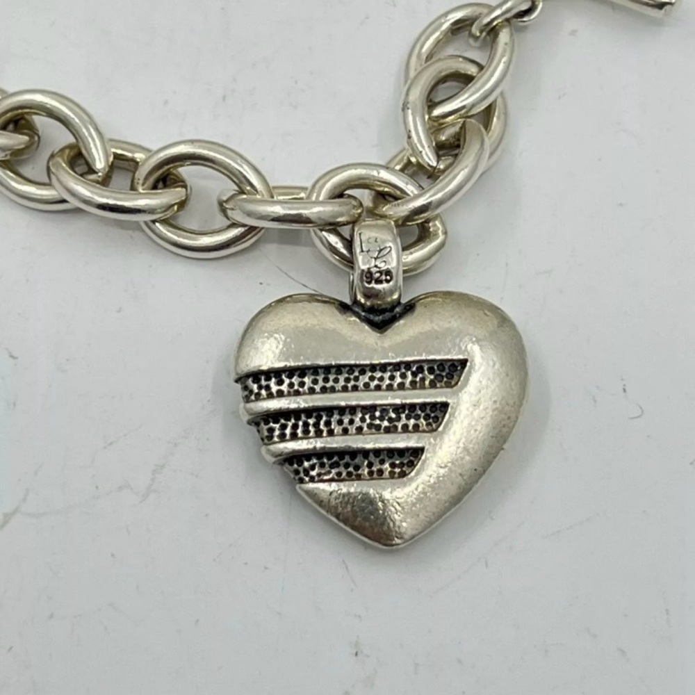 LAGOS Silver Toggle Clasp Bracelet with Heart Charm - Picture 2 of 11
